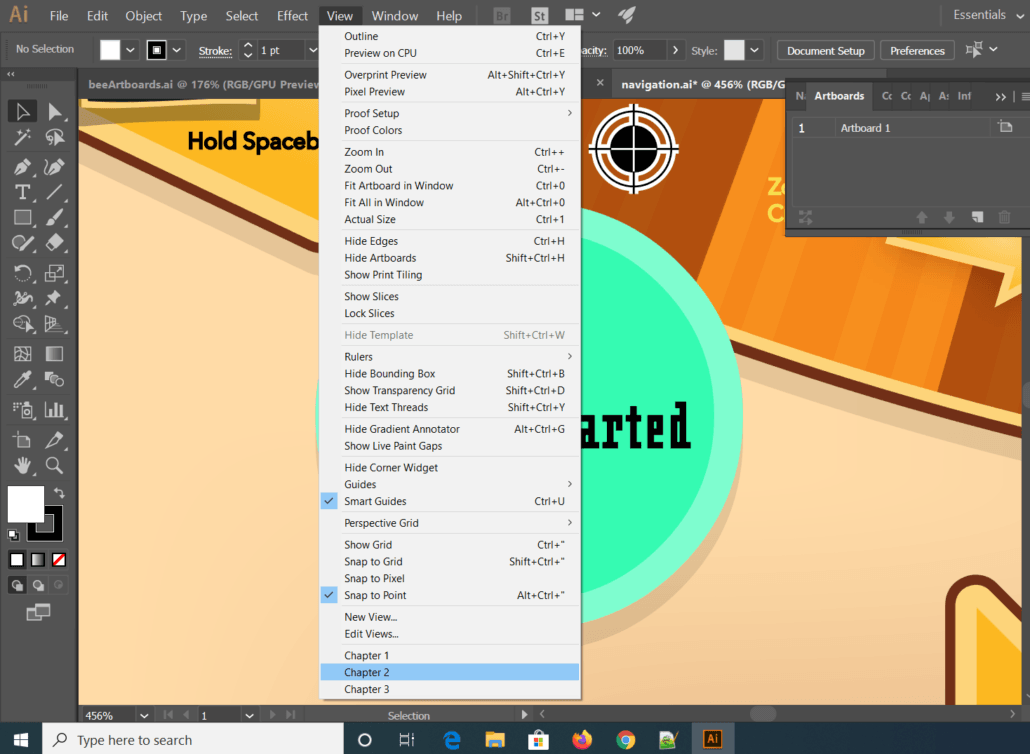 adobe illustrator view mode