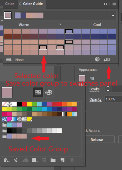 Color Guide Panel | Adobe Illustrator | myMusing