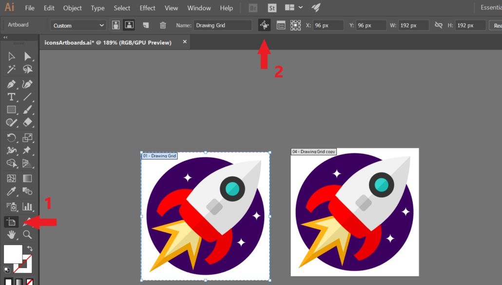 duplicate artboard illustrator multiple