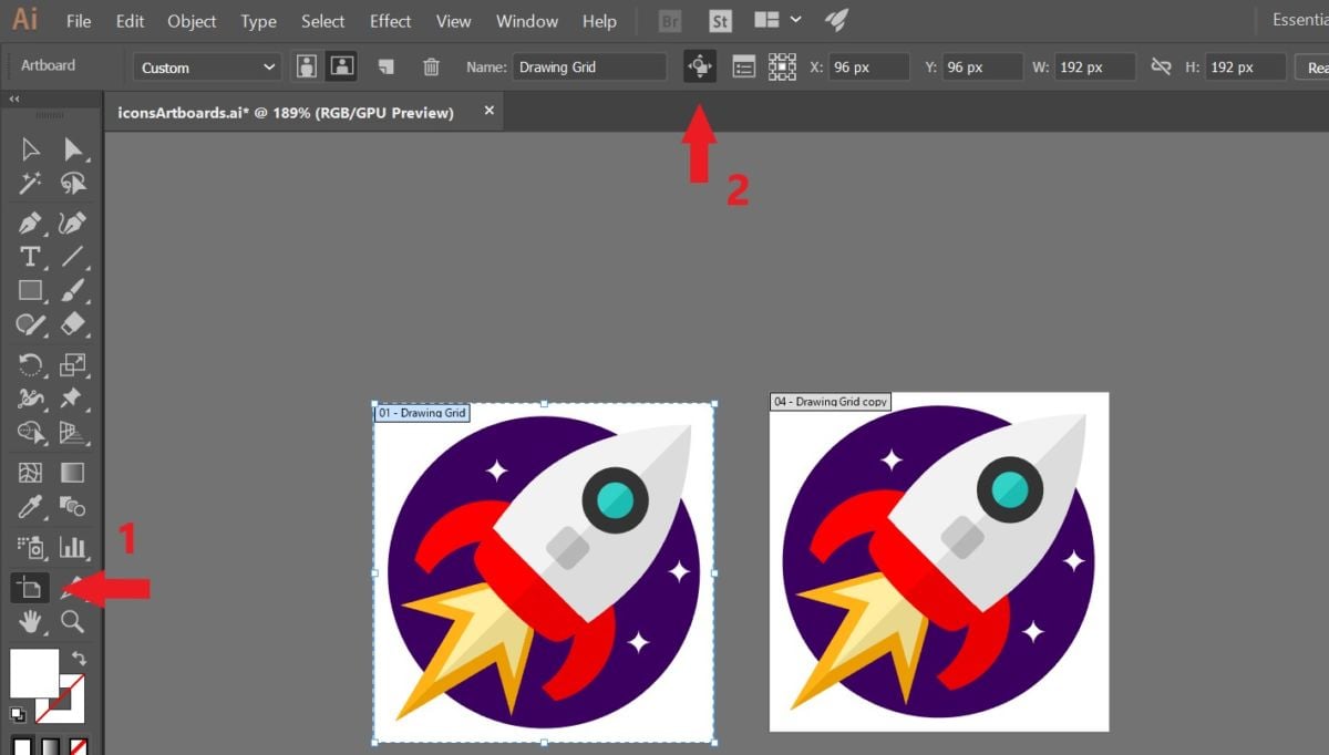 to copy an object click hold down adobe illustrator