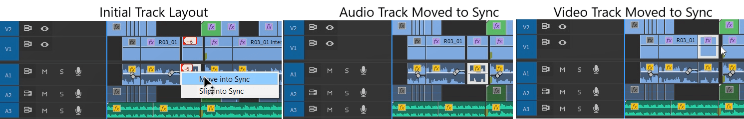 Premiere Pro: Move to Sync