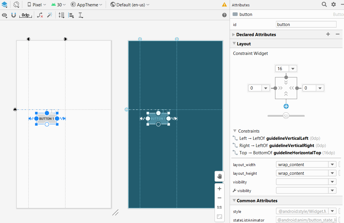 GuideLine in ConstraintLayout