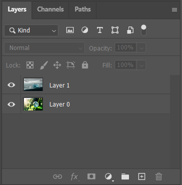 Layers used for Blending