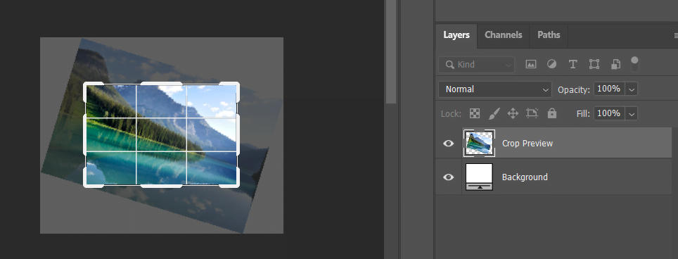 New background (Layers Panel on right) fill in additional canvas. Changing the Canvas Size in Adobe Photoshop.